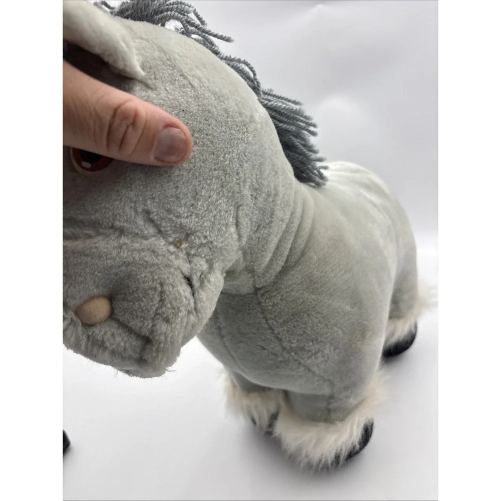 Vintage Cabbage Patch Kids Show Pony 1984 Gray Plush Horse Toy